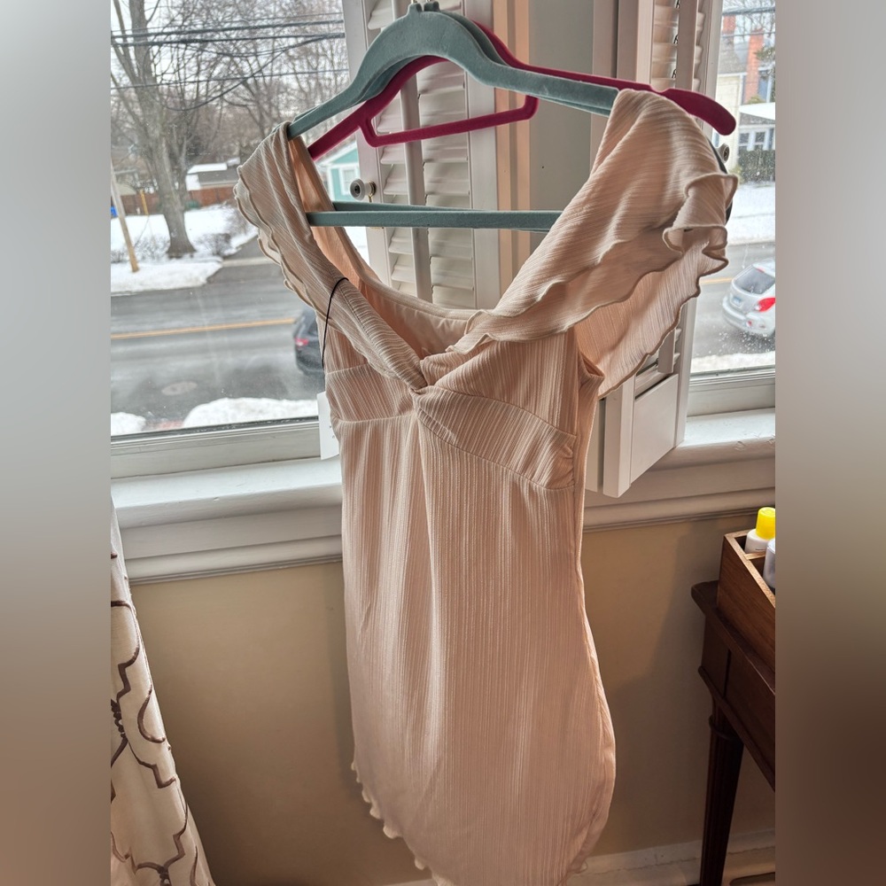 More to Come Mini Dress in Cream